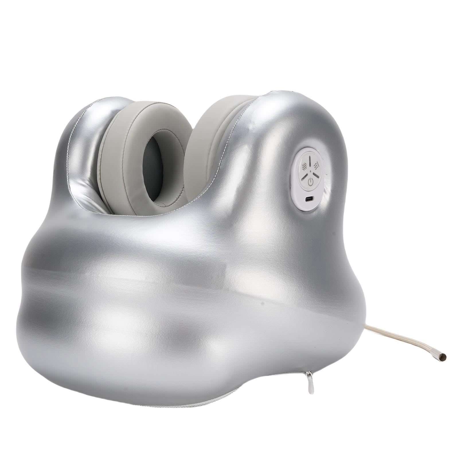 Fafeicy Cuscino da Viaggio per il Collo, Cuscino Musicale in Memory Foam con Cuffie Riscaldate, Supporto Regolabile per Voli in Famiglia e Viaggi in Auto