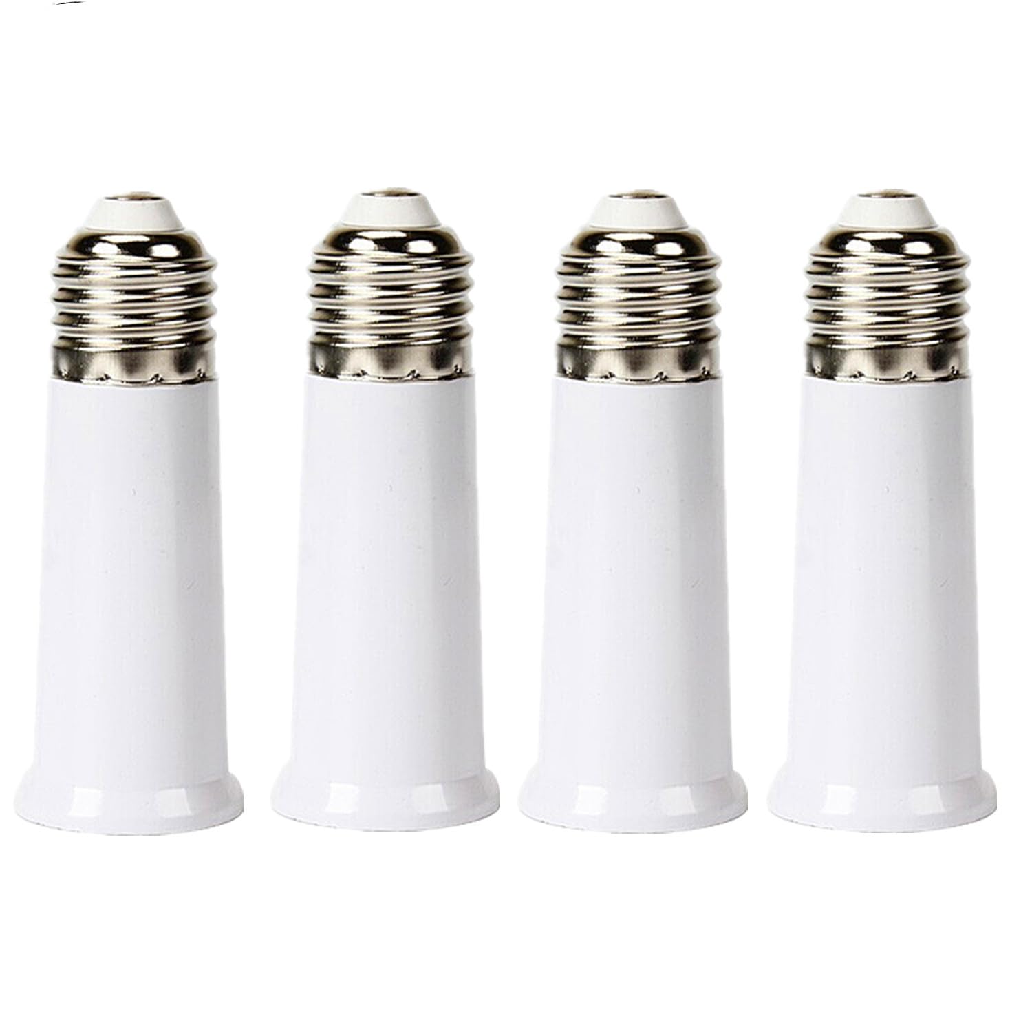 E26 Socket Extender, E26 to E26 Standard Medium Base,3.7inch, Extension Socket Adapter, Light Bulb Socket Extension, Lamp Holder Adapter,Max 200W Light Bulb?4 Pack?