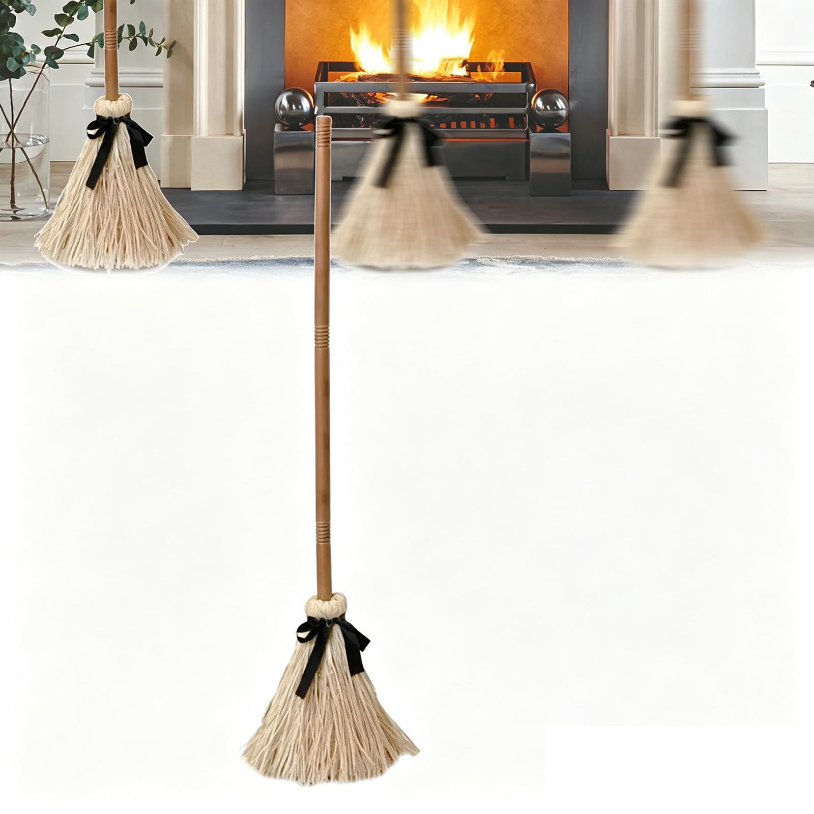 Halloween Witches Broom, Floating Witches Broomsticks with Spooky Sounds