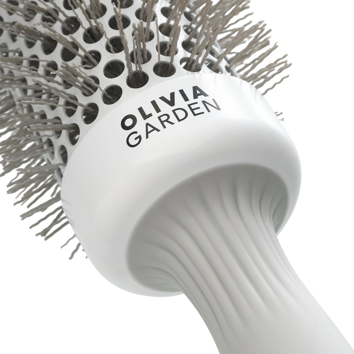 Olivia Garden - Expert Blowout Speed White and Grey Hairbrush- 45, 0.1 kilograms