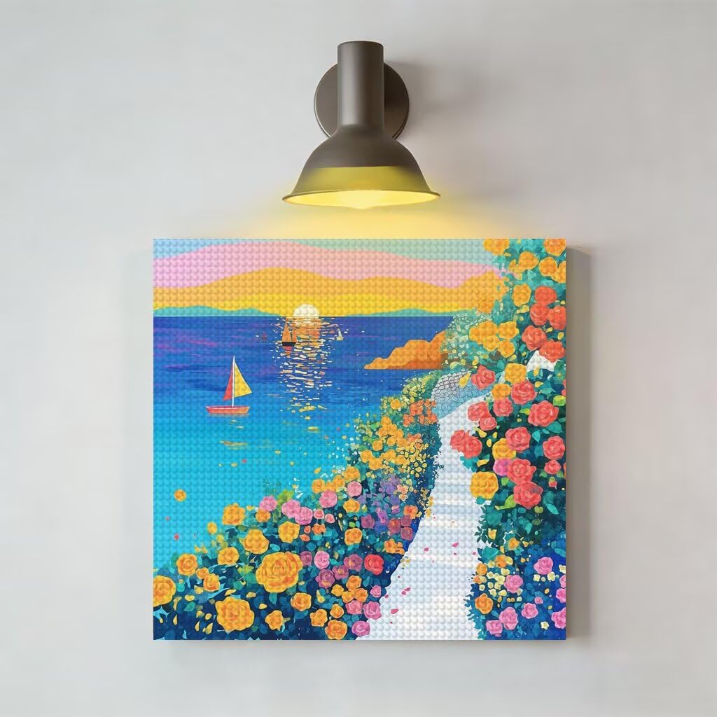 Diamentowe zestawy artystyczne dla dorosłych, 61 x 80 cm, diamentowy obraz, polne kwiaty, płótno, kryształ, sztuka i rękodzieło, zestawy hobbystyczne, 5D, obrazy do dekoracji ścian domu, prezenty dla
