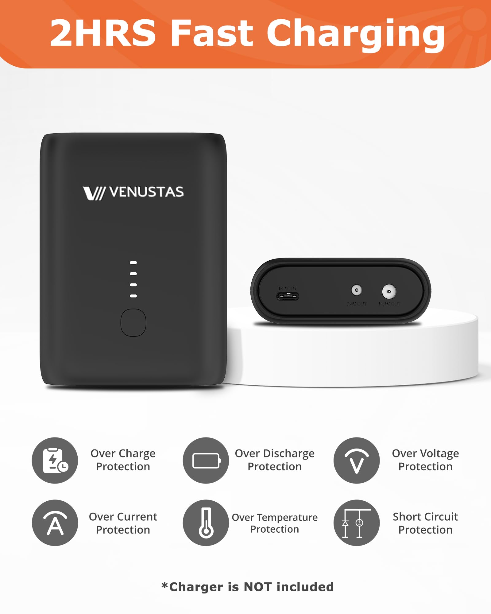 Venustas [Upgraded Battery Men's Heated Vest with Battery Pack, Up to 12 Hours of Run-time, Warmer Quilted Vest for Outdoor