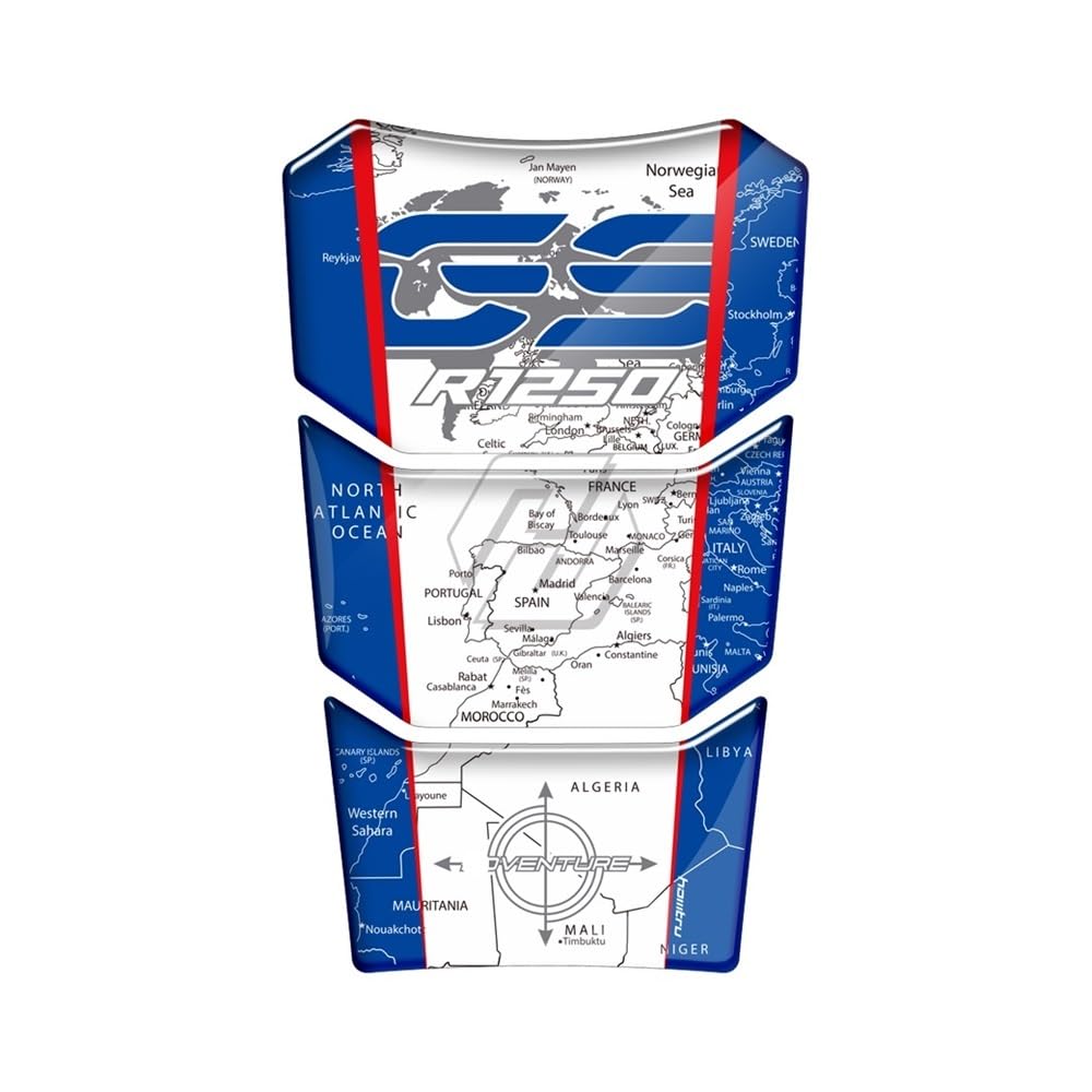 Motorcycle Tank Pad Protector Fish Bone Sticker for R 1200 GS R1200GS for Adventure R1250GS R 1250 GS ADV for Adventure 2022 Traction Fuel Decal Tank