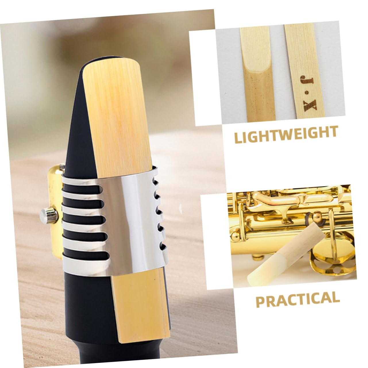GOOHOCHY 10pcs Alto Saxophone Reeds Durable Musical Instrument Accessories for Sound Easy Installation for Beginners and Professionals for Practice and Performance