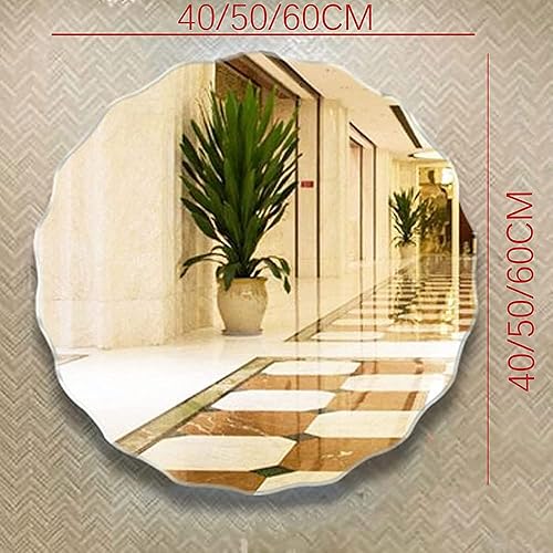 Miniatura 8 de Espejo de baño montado en la pared, espejo de tocador moderno para sala de estar, dormitorio, espejo de pared sin marco decorativo, borde biselado