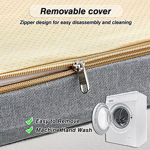 Rxasc Custom Bench Cushions,Bench Cushions For Indoor Furniture, Outdoor Bench Cushion Waterproof, 50D Thickened Foam Bay Window Seat Cushions,Patio Furniture With Non-Slip Bottom, Garden Cushion #TOP3