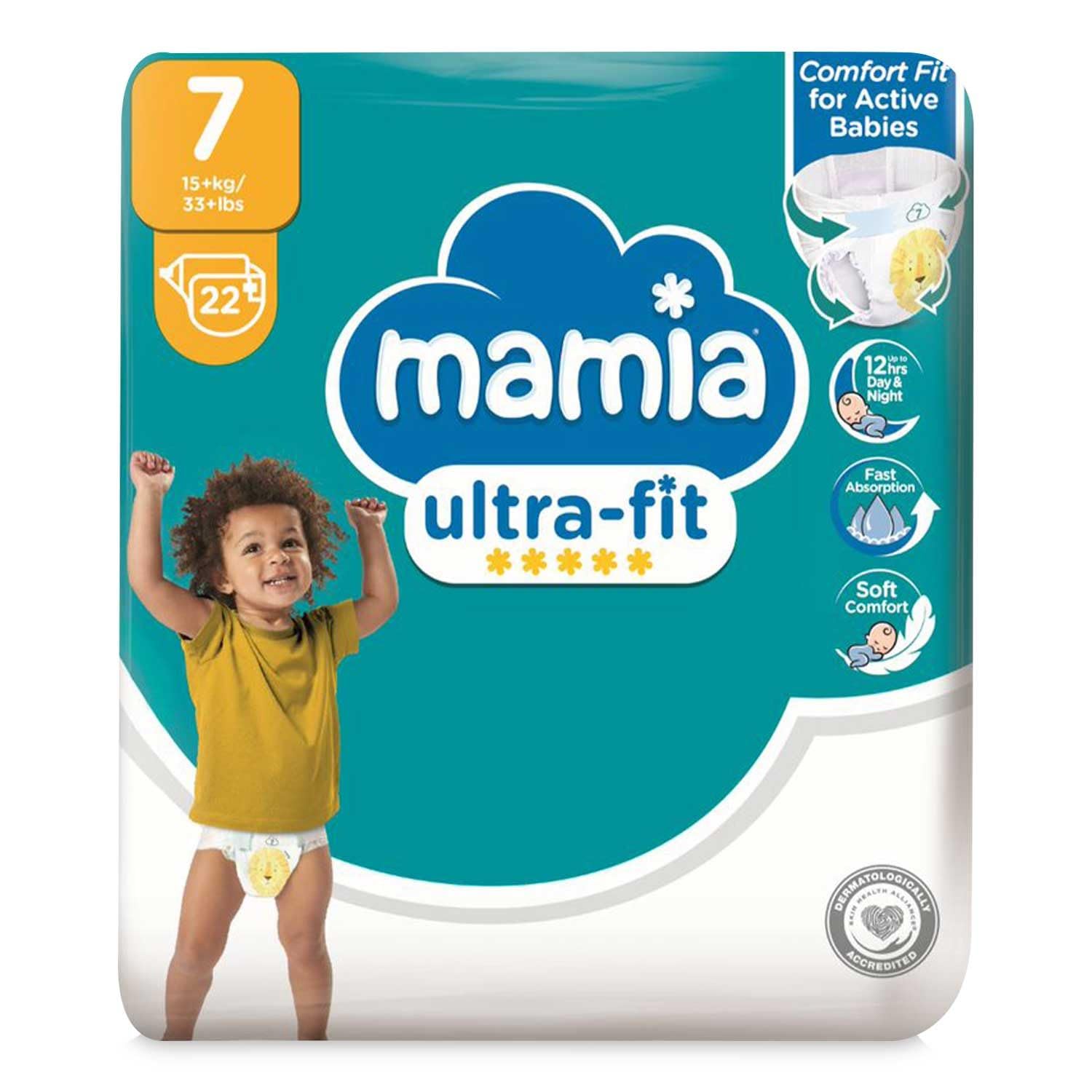 NZ Mamia Ultra Dry XXL Nappies - Size 7, 22 Pack | Advanced Air