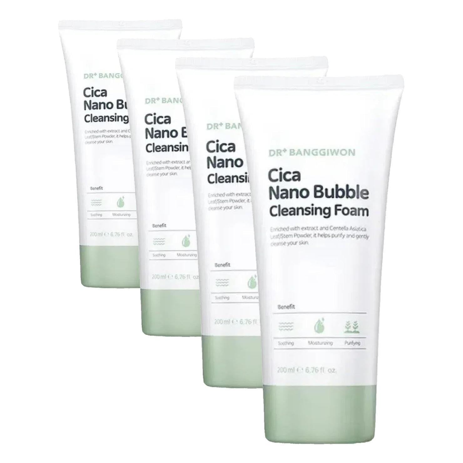 Cica Nano Kabarcık Yüz Temizleme Köpüğü Cica Nano Bubble Cleansing Foam 200 ml (4 paketi)