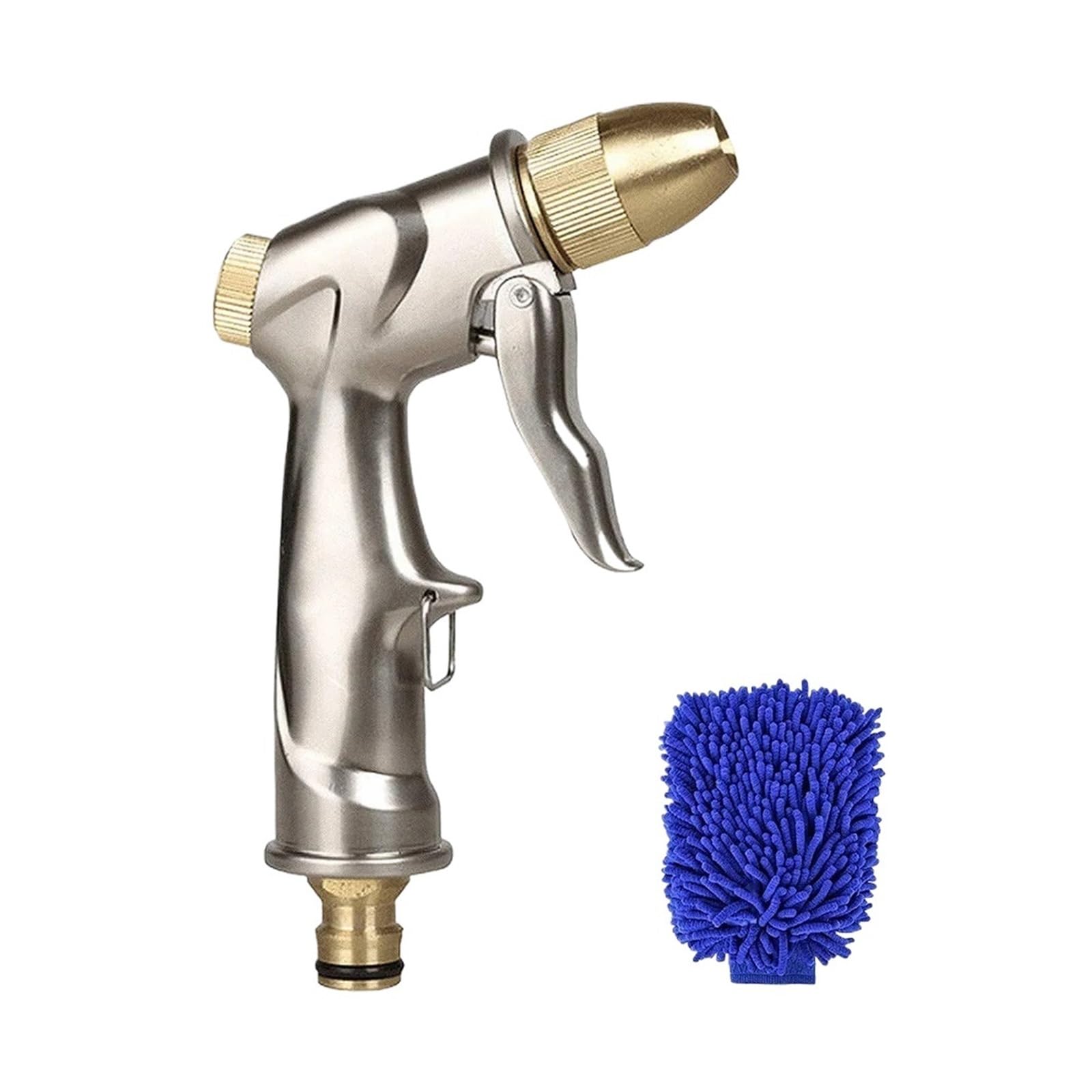 High Pressure Metal Garden Water Spray Gardening Sprayer Hose Jet Household Lawn Car Washing Guns Yard Watering Sprinkle High Pressure Leak Prevention