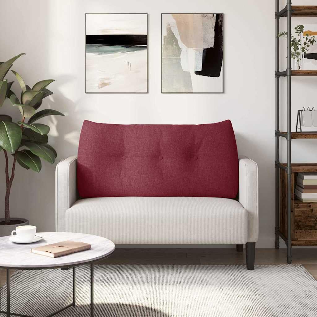 Cuscino ergonomico per la schiena, 100 x 24 x 50 cm, vellutato con imbottitura in poliestere e chiusura lampo, moderno cuscino per divano per soggiorno e camera da letto