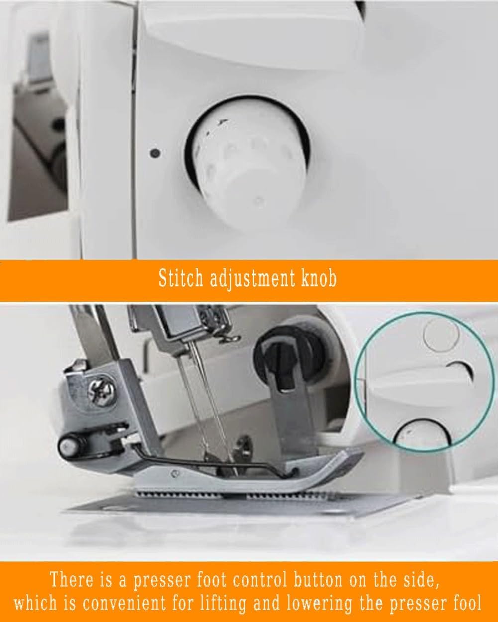 220v Máquina remalladora de puntada de cobertura, de uso semiindustrial y de alta resistencia, con capacidad para 2, 3, 4 y 5 puntadas, ideal para principiantes y profesionales.