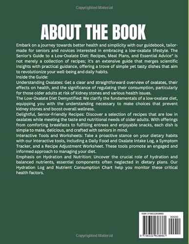 Low Oxalate Diet Cookbook and Food List for Seniors: A Complete Guide with Healthy Recipes and A 30-