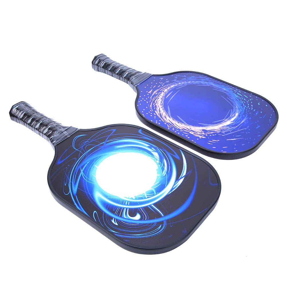 Paddle Duo Pickleball, Facce in Fibra di Carbonio con Bilanciamento Migliorato per Potenza E Controllo, Perfette per Tutte Le Abilità S
