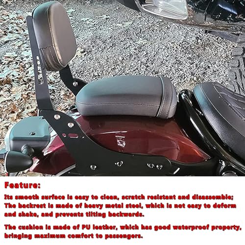 BAIONE Detachable Backrest Sissy Bar