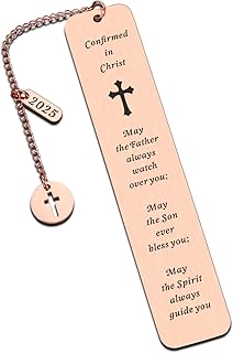 Confirmation Gifts for Teenage Girls Boys 2025 Catholic Confirmation Gifts for Women Men Christian Bookmark for Godson Goddaughter Confirmed Bible Verse Bookmark