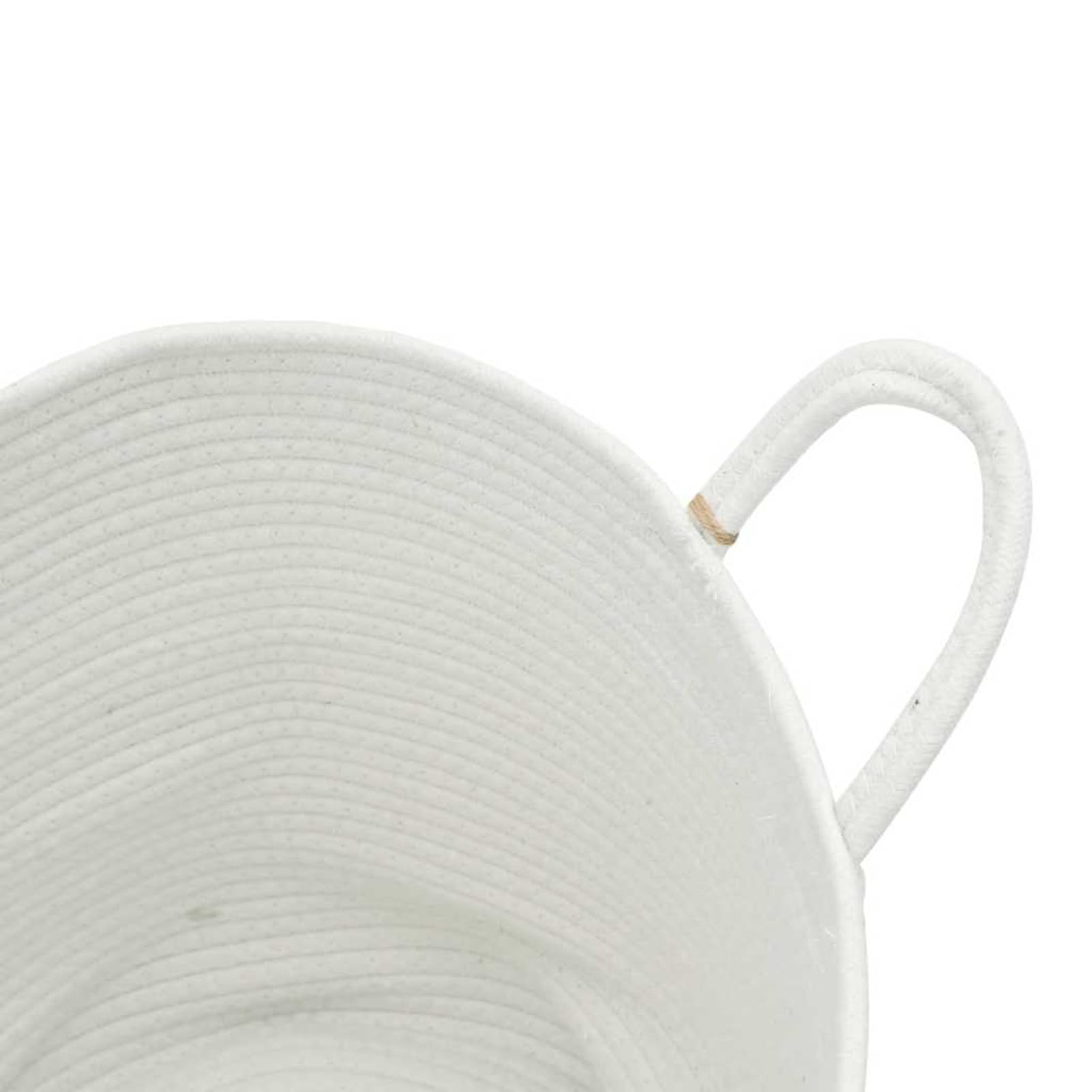 Rantry Aufbewahrungskorb Weiß Ø40x35 cm Baumwolle Aufbewahrungskorb Model358497
