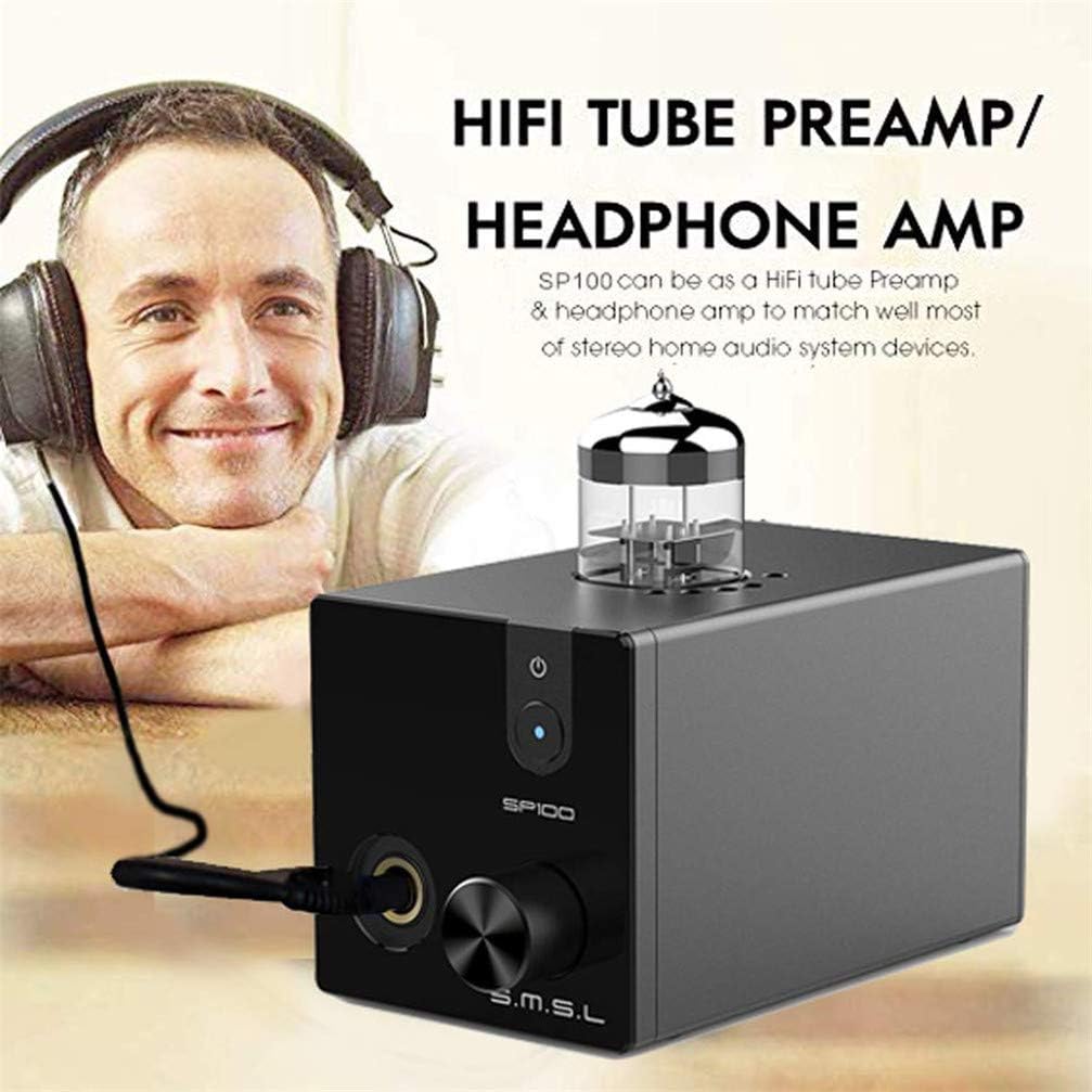 50% оƒƒ Dіѕсоunt Dilvpoetry SMSL SP100 Vacuum Tube Headphone Amplifier Replaceable 6N3 Buffer HiFi Stereo Audio Desktop Amp Preamplifier Preamp (Black)