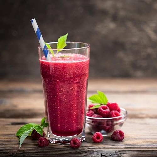 Vista 68 de ALINK 100 pajitas de papel a rayas blancas y negras, biodegradables desechables para Halloween, Navidad, cumpleaños, Año Nuevo, suministros de Rayas