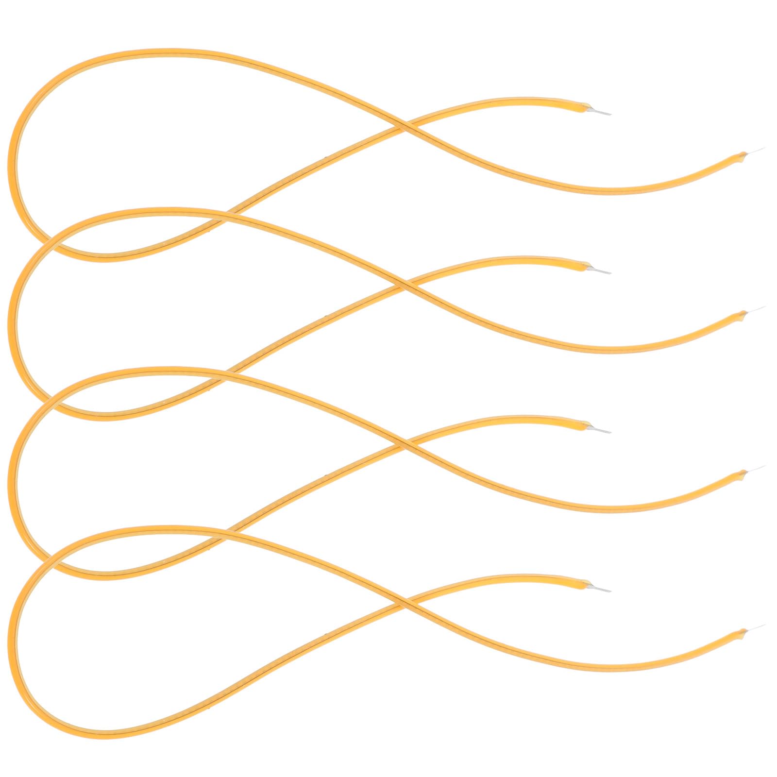 4Pcs Flexible LED Filament Wire 3V Flexible Lamp Parts, 300mm Retro Light Bulb Accessories, Warm Light
