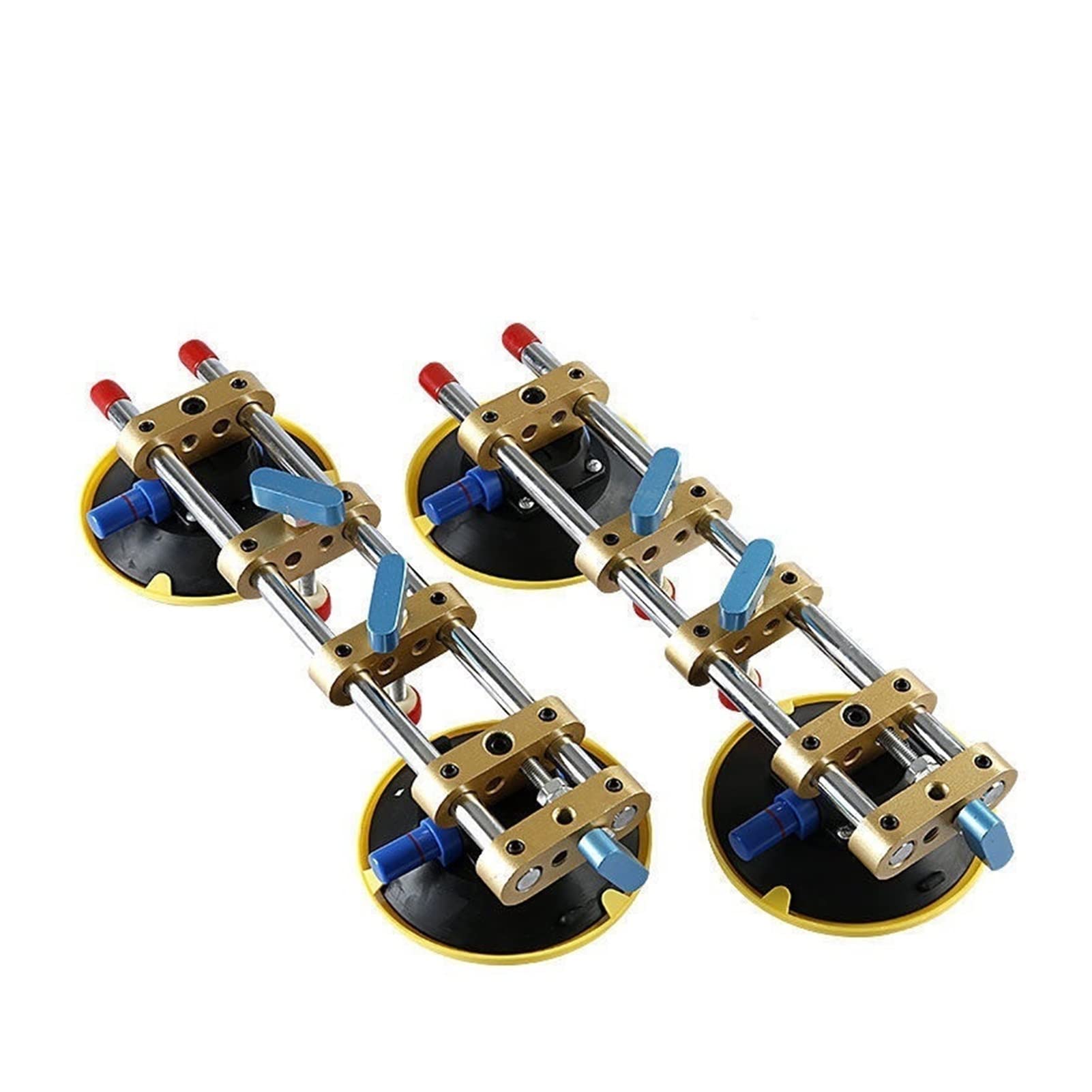 Seam Setter, Stone Countertop Tensioner, Marble Rock Slab, Tile Joint, Leveling Suction Cup, Strong Seamless(Air Pump Type Parallel Bars 2 pcs))