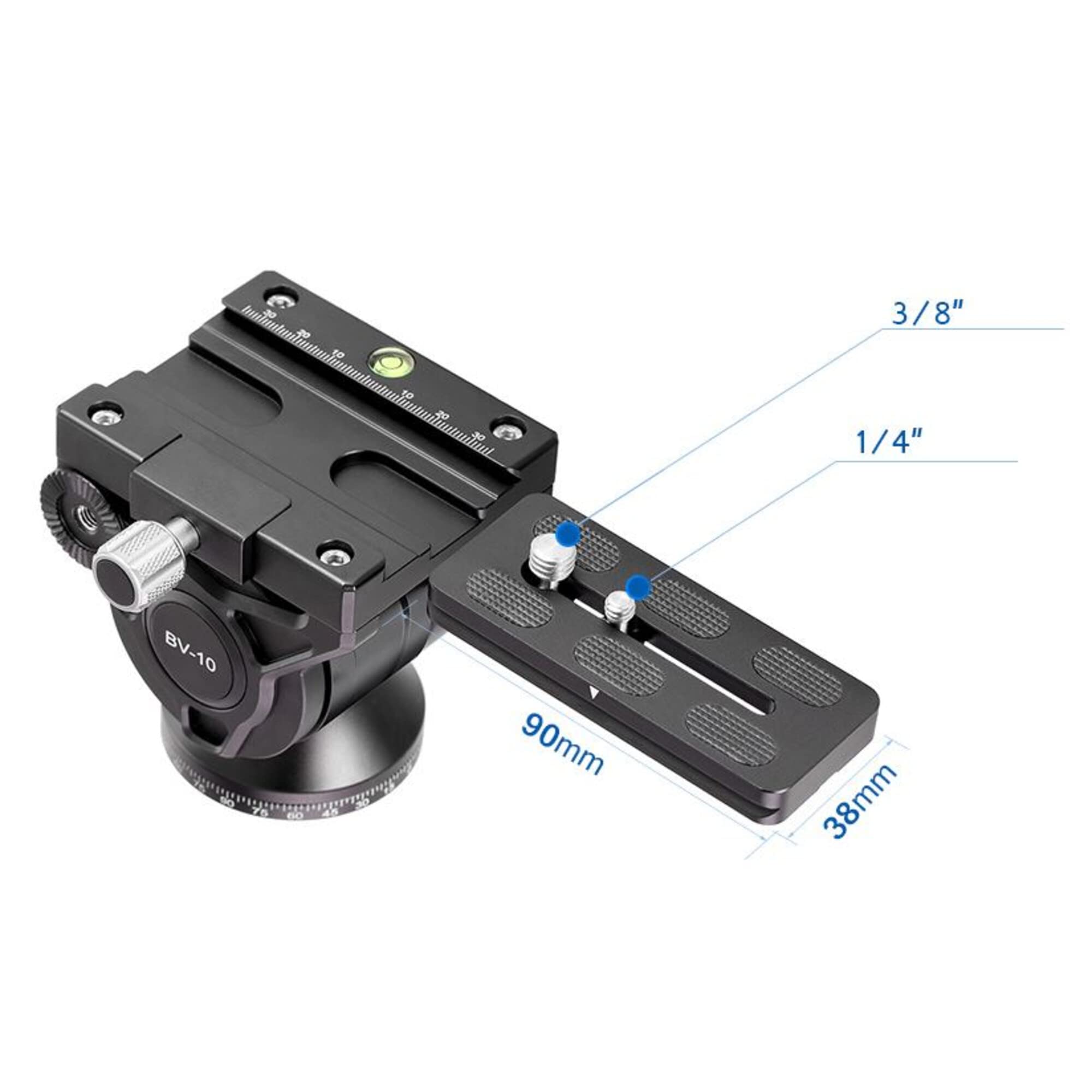 Amazon.com : Leofoto BV-10 Fluid Video Head Kit Arca Compatible  
