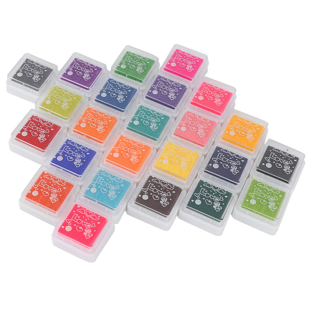 24 Color Ink Pad Set - DIY Stamp Pad For Scrapbooking & Crafts