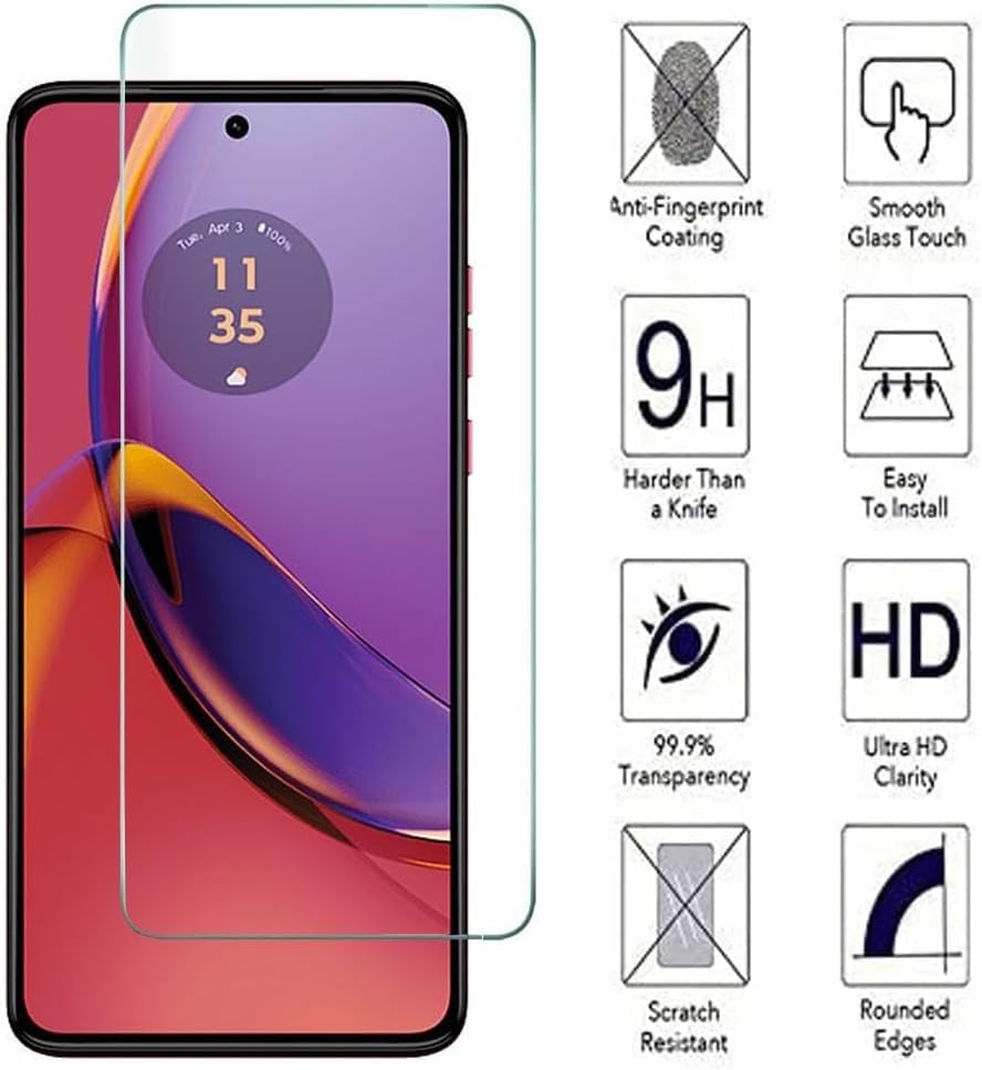 2 pezzi HD vetro protettivo per Samsung Galaxy A14 pellicola in vetro