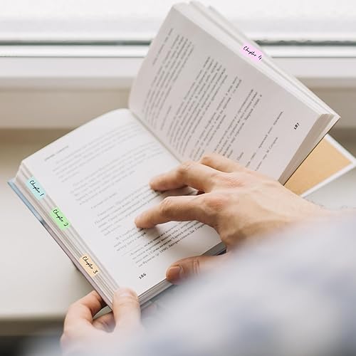 Miniatura 7 de 12 colores, 480 pestañas adhesivas de índice, pestañas adhesivas de libros de colores para cuadernos de la Biblia, clasificación de archivos,