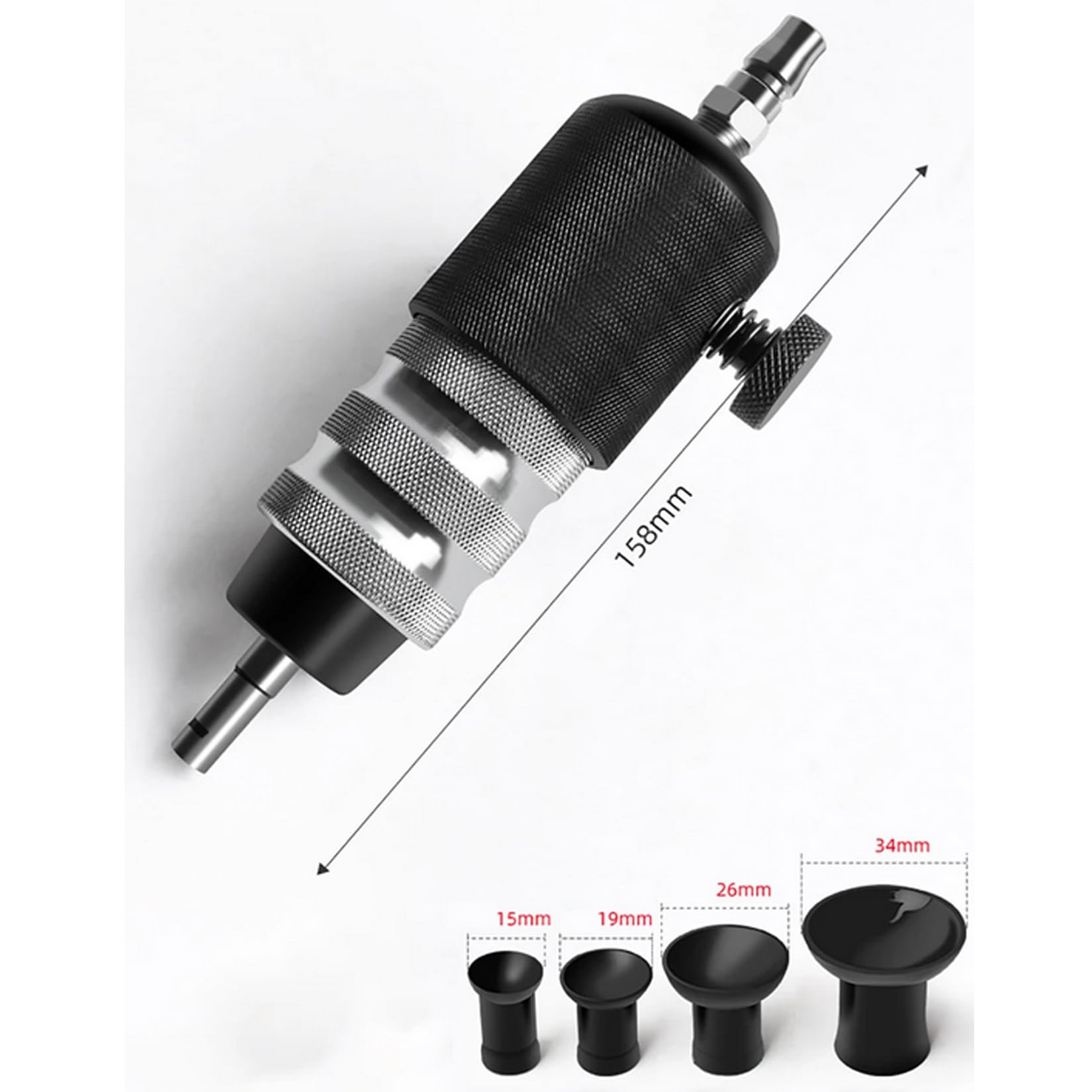 Pneumatic Valve Lapping Grinding Tool, Spin Valves Pneumatic Machine Engine Cylinder Head Valve Air Grinder Tool Adjustable Speed