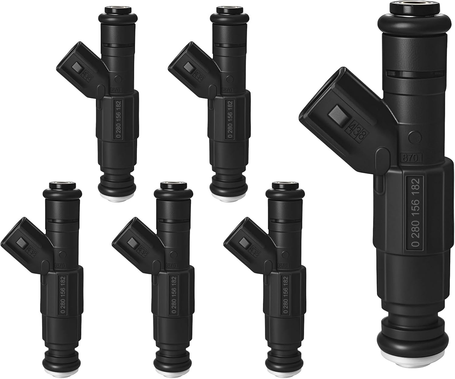 YLATG Fuel Injectors for Pontiac Torrent 2006-2009 V6 3.4L;for Chevrolet Equinox 2005-2009 V6 3.4L. OEM#0280156182（6Pcs）