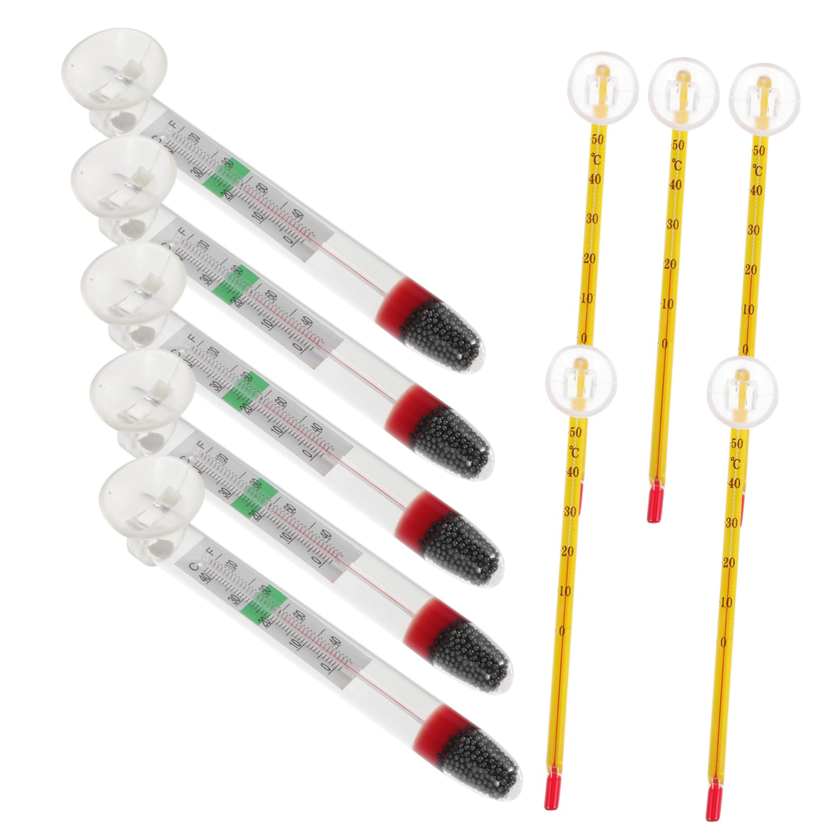 HEMOTON 2 Set Termometro Per Acquari Temperatura Termometro Per Pesci Guidato Accessori Acquario Profondo Galleggiante Termometri Digitali Plastica 10 Pezzi*2