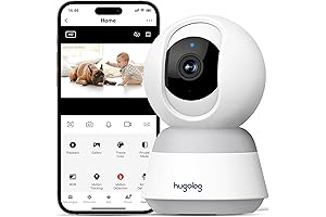 Hugolog 3K 5MP Baby Monitor Indoor Camera for Home Security