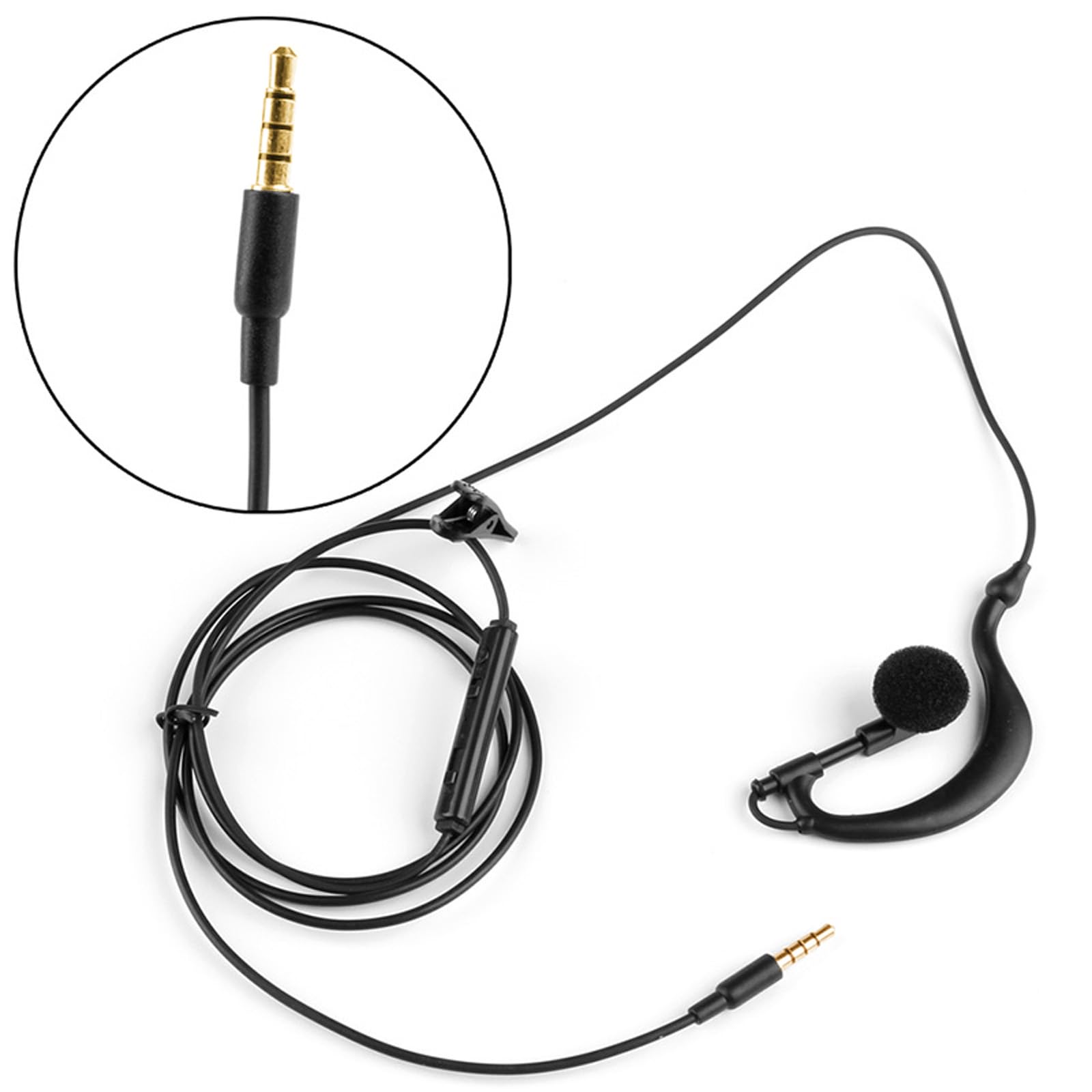 Stereo-auf-Mono-In-Ear-Headset, 3,5-mm-Kopfhörer, einseitiger Kopfhörer, kostengünstige Ohrstöpsel für das Ohr