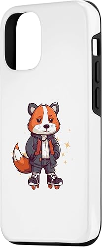 Miniatura 5 de iPhone 12 mini Cool Hamster Rodent Roller Skating Guinea Pigs Case