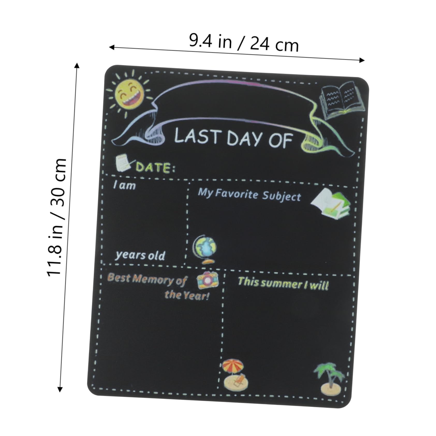 DOITOOL Double Sided Wooden Chalkboard for First Day of School Sign Back to School Decoration Photography Prop for and Exquisite Craftsmanship