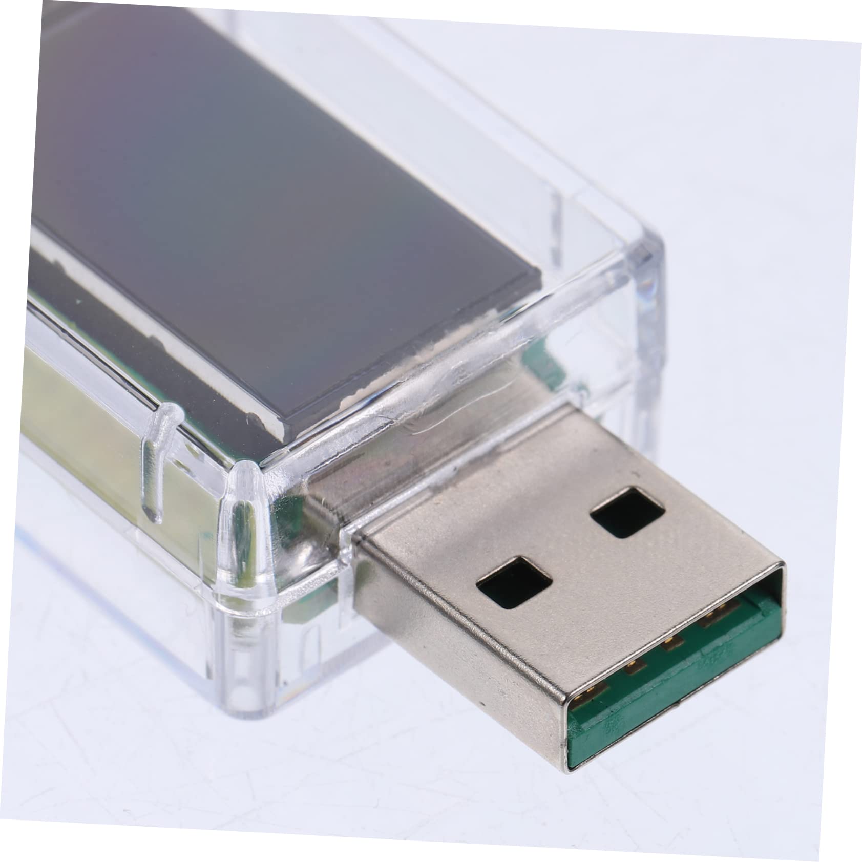 Tofficu 5 Stück USB-Tester Spannungsmesser Spannungsdetektor Spannungsprüfer Stift stromverbrauchsmesser Volt-Ampere-Meter elektrischer Spannungsprüfer Abs Transparent