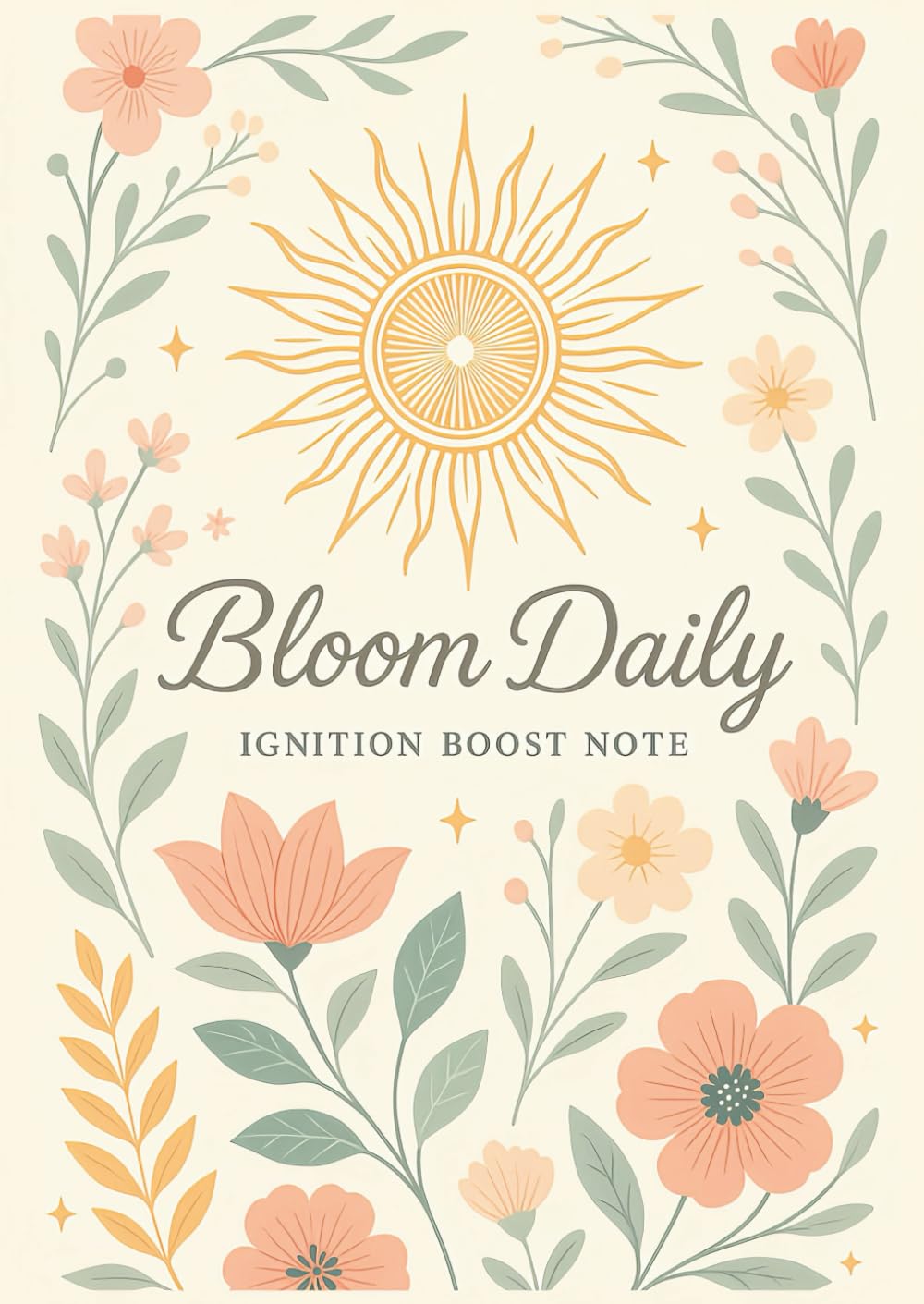 Bloom Daily Ignition Boost Note carnet ecriture developpement personnel et bien etre