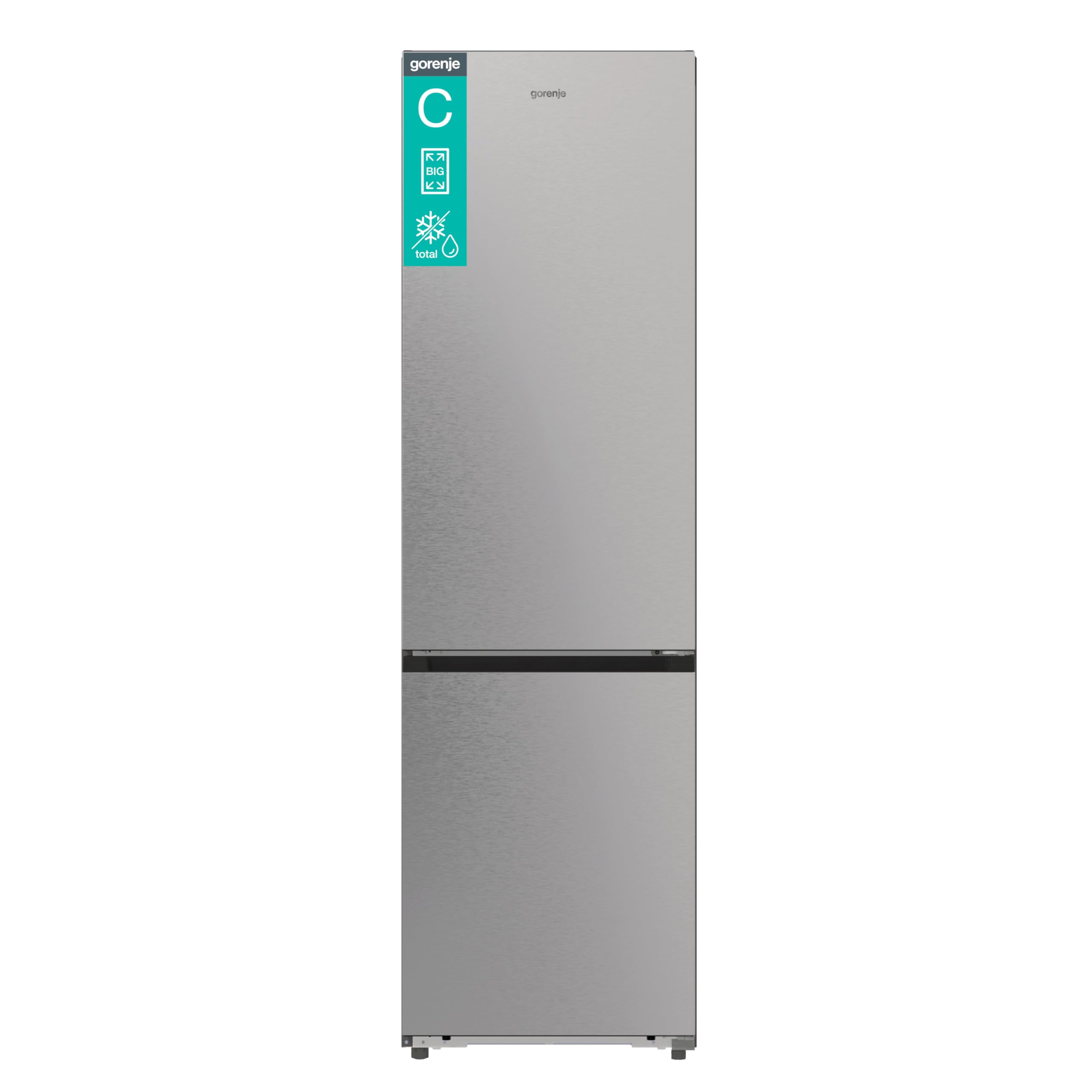 Gorenje NRB620C6X4WFE Kühl-Gefrierkombination Freistehend 413 Liter Total No Frost 34dB EEK C HxBxT 203x59,5x65,8cm Grau