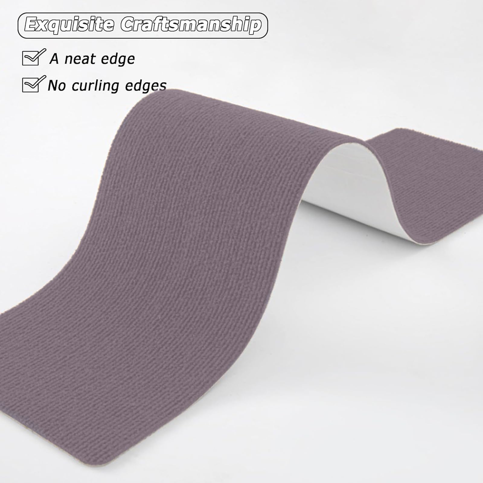 Trapmat 17 x 98 cm 100% Polyester, Tpe-Rug, Duurzaam, Antislip, Snijdbaar, Herbruikbaar, 5 X Trapmatten Zelfklevend, Trapbescherming, Voor Verschillende Soorten Trappen, C