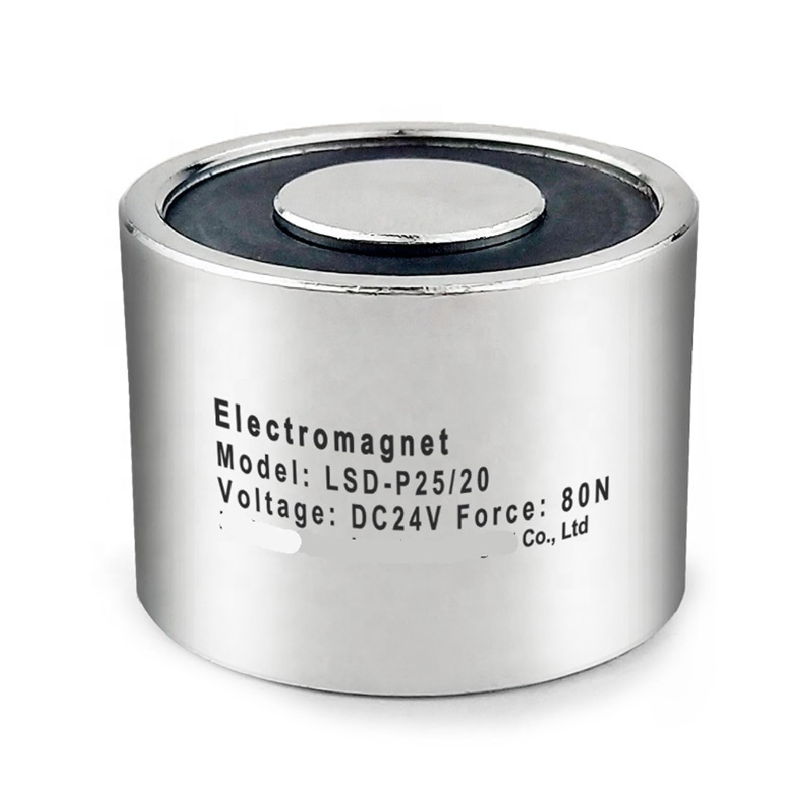 Elettromagnete LSD-P25/20, cilindro, magnete elettrico, DC12V/24V, solenoide elettromagnetico, ventosa, 1 pezzo(12V)