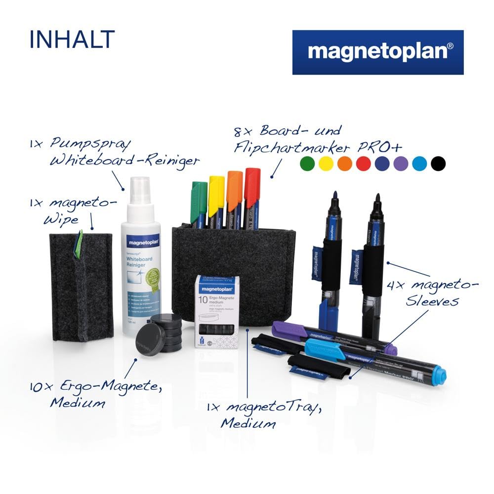 magnetoplan Whiteboard Essentials Kit, Grau