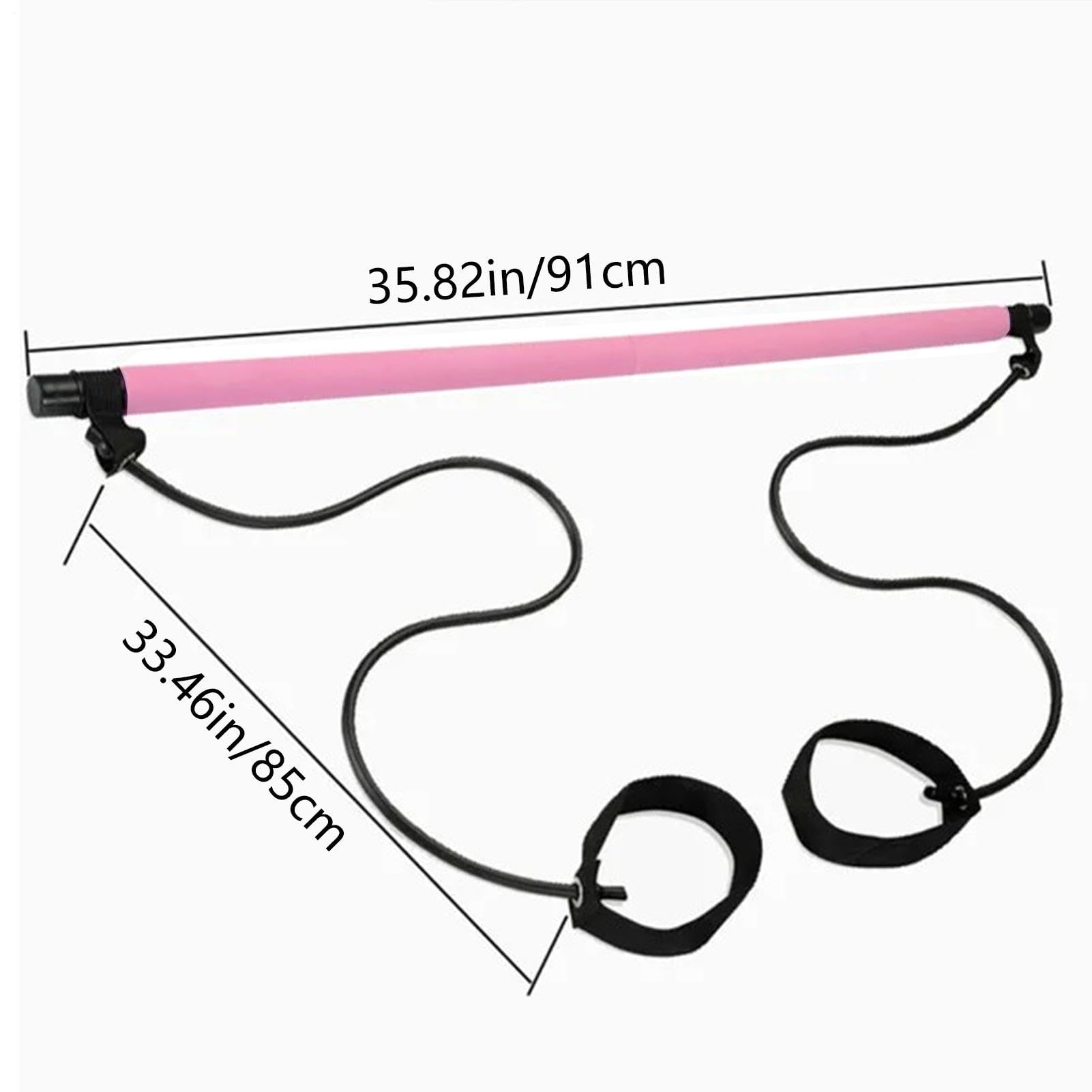 Kit per pilates – Barra elastica fusion, strumento leggero per scolpire, palestra domestica multifunzionale, attrezzatura fitness portatile per yoga, stretching, allenamento di resistenza, allenamento