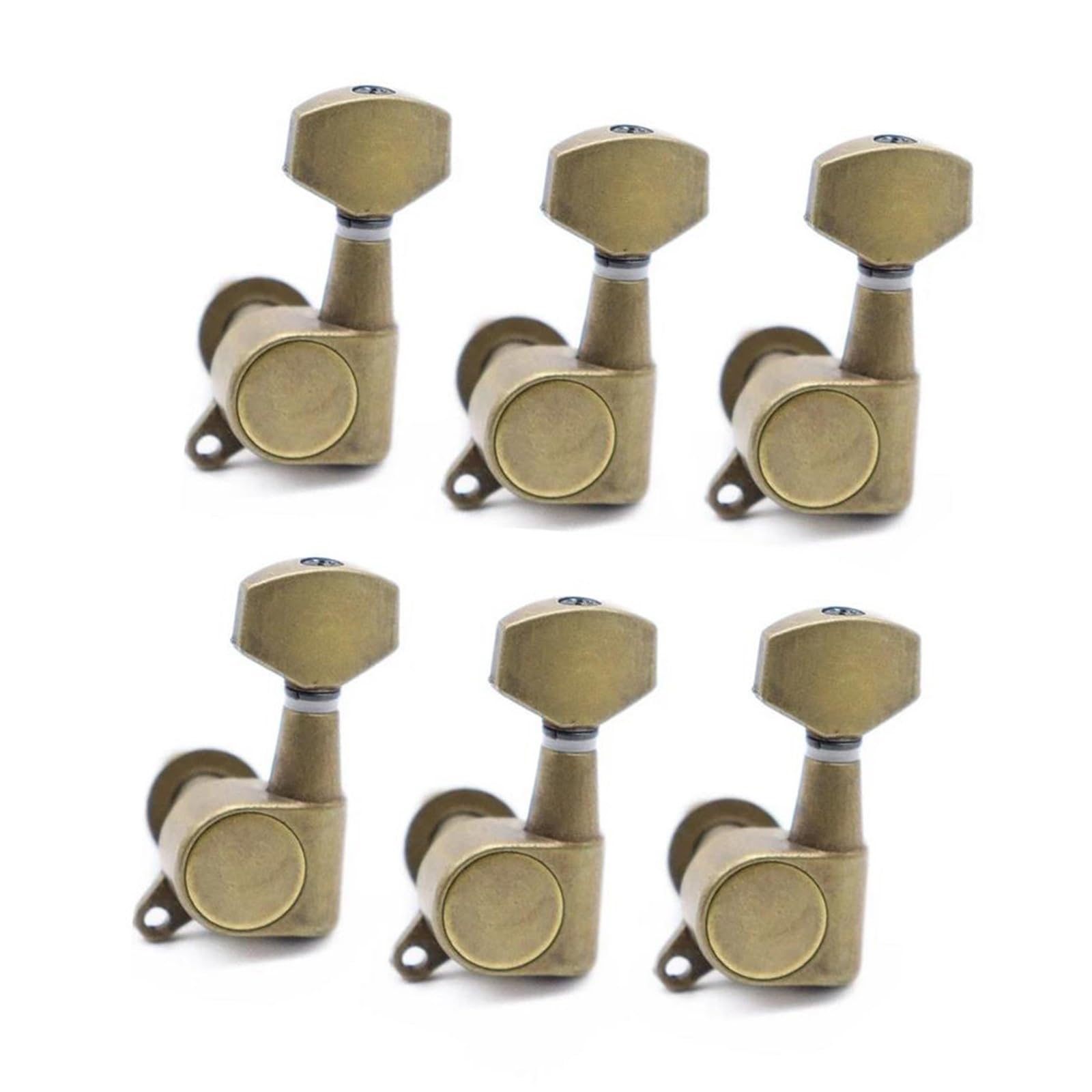 Guitar String Tuning Pegs 3L3R 6R 6L Electric Guitar Tuning Pegs Small Square Handle(6L)