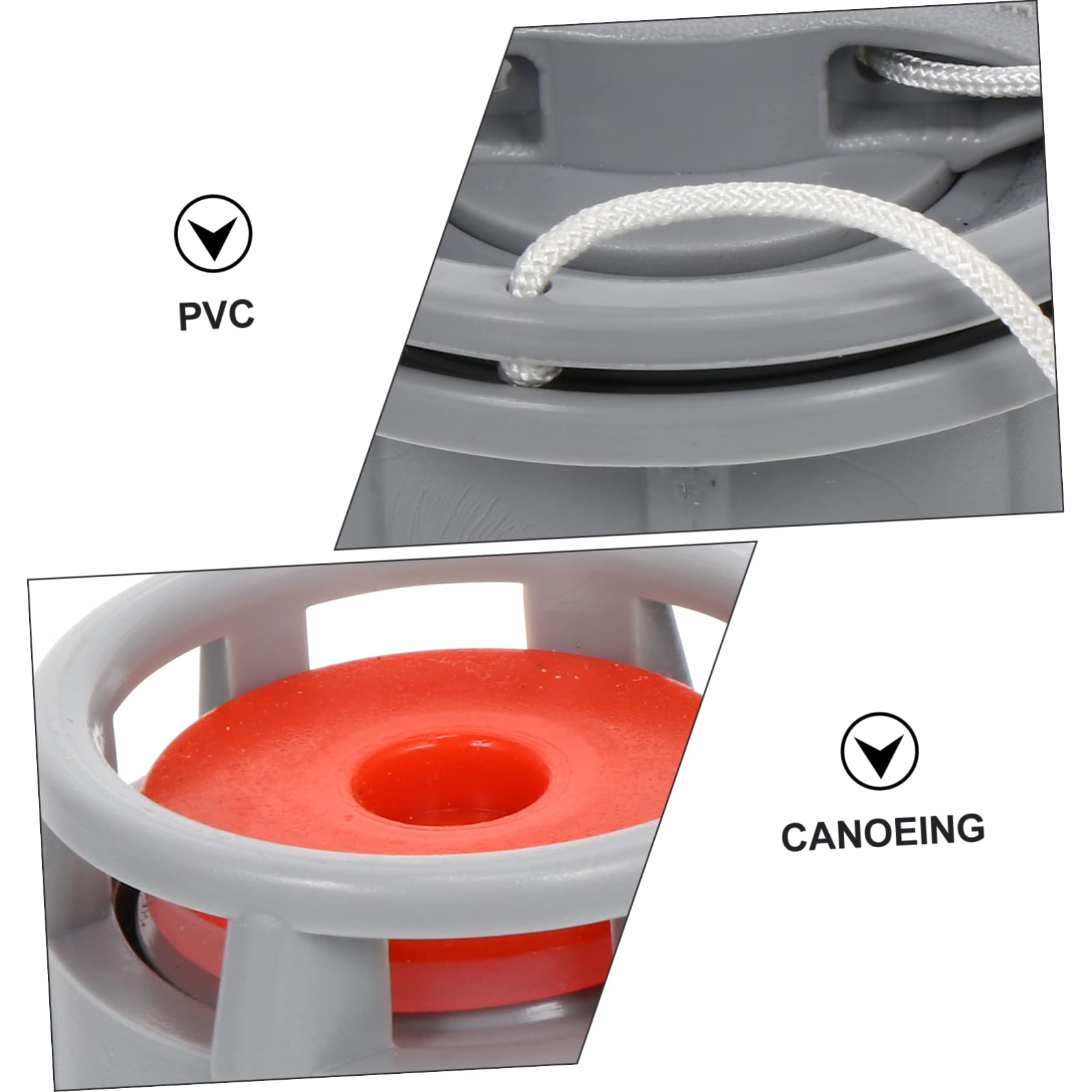 iplusmile Adattatore Pompa Valvola Della Barca Sostituzione Valvole Aria Gonfiabile Controllo Del Gas Della Barca Protezione Ambientale in Pvc Grey