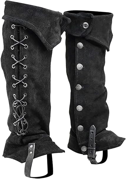 Scaldamuscoli Uomo Effetto Pelle Scamosciata - Per Costumi Pirata, Medievale E Steampunk - Foto 10