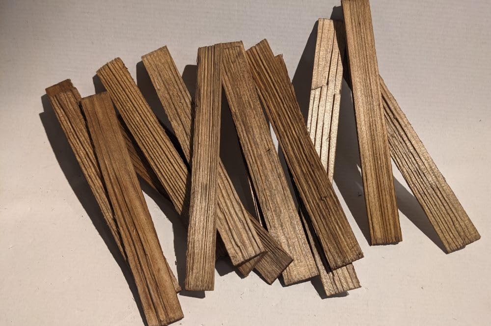 Lot de 15 planches en bois de 20 cm, environ 2,3 cm de large, 2