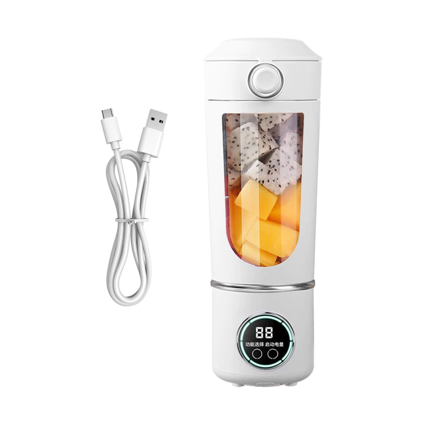 Tragbarer persönlicher Mixer, elektrisch, 700 ml, für Obst und Gemüse, elektrische Saftpresse für Gemüse, für Küche, Reisen, Fitnessstudio, Büro, Universität, Zuhause