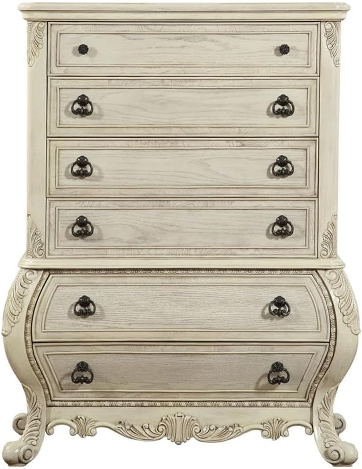 Acme Ragenardus Wood Bombay Chest Antique White