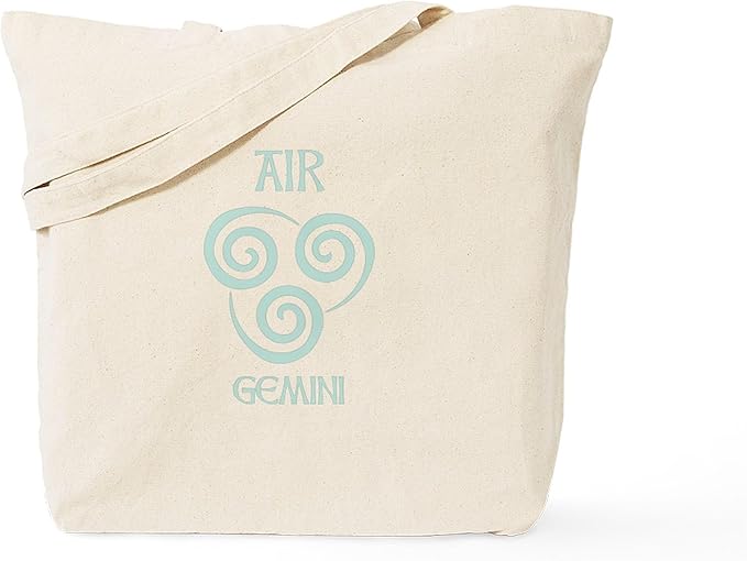 CafePress Air Sign Symbol Astrology Gemini Tote Bag Reusable Natural Beige Canvas Shopping Bag