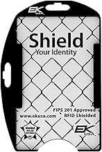 Black Shielded RFID Blocking 2 TWIC/CAC Card Holder by EK